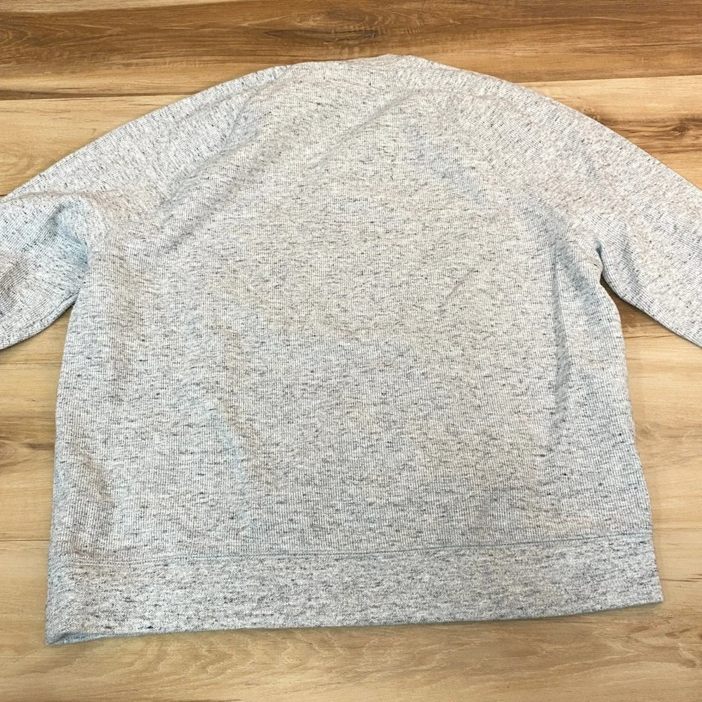 Banana Republic Mens Eco Sweatshirt Large Light Grey Heather Raglan‎